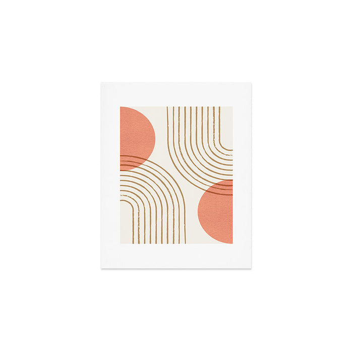 Sun Arch Double - Coral Art Print Gallery Image 1