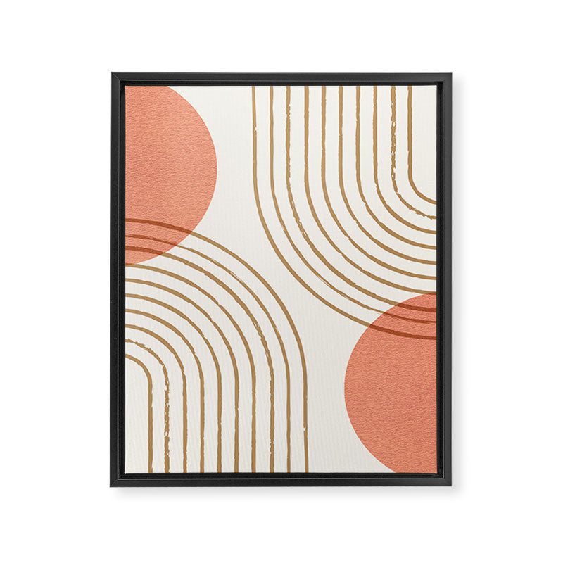 Sun Arch Double - Coral Framed Canvas Print Gallery Image 6