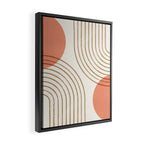 Sun Arch Double - Coral Framed Canvas Print Gallery Image 2