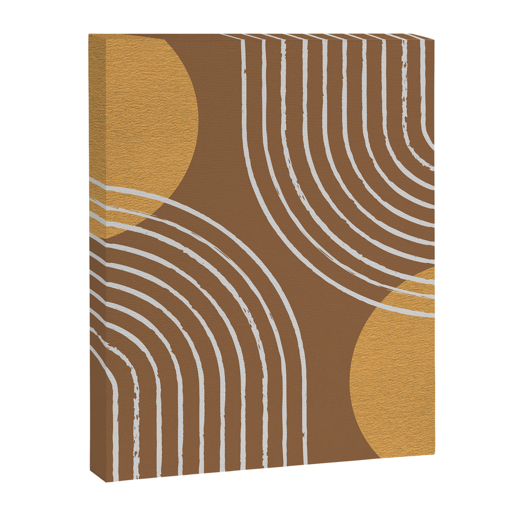 Sun Arch Double - Gold Brown Canvas Print Gallery Image 6
