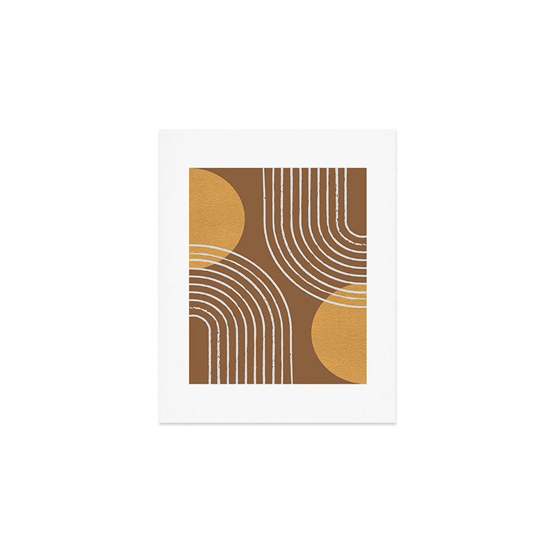 Sun Arch Double - Gold Brown Art Print Gallery Image 1