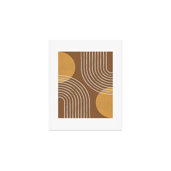 Sun Arch Double - Gold Brown Art Print Gallery Image 1