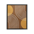 Sun Arch Double - Gold Brown Framed Canvas Print Gallery Image 6