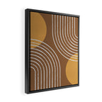 Sun Arch Double - Gold Brown Framed Canvas Print Gallery Image 2