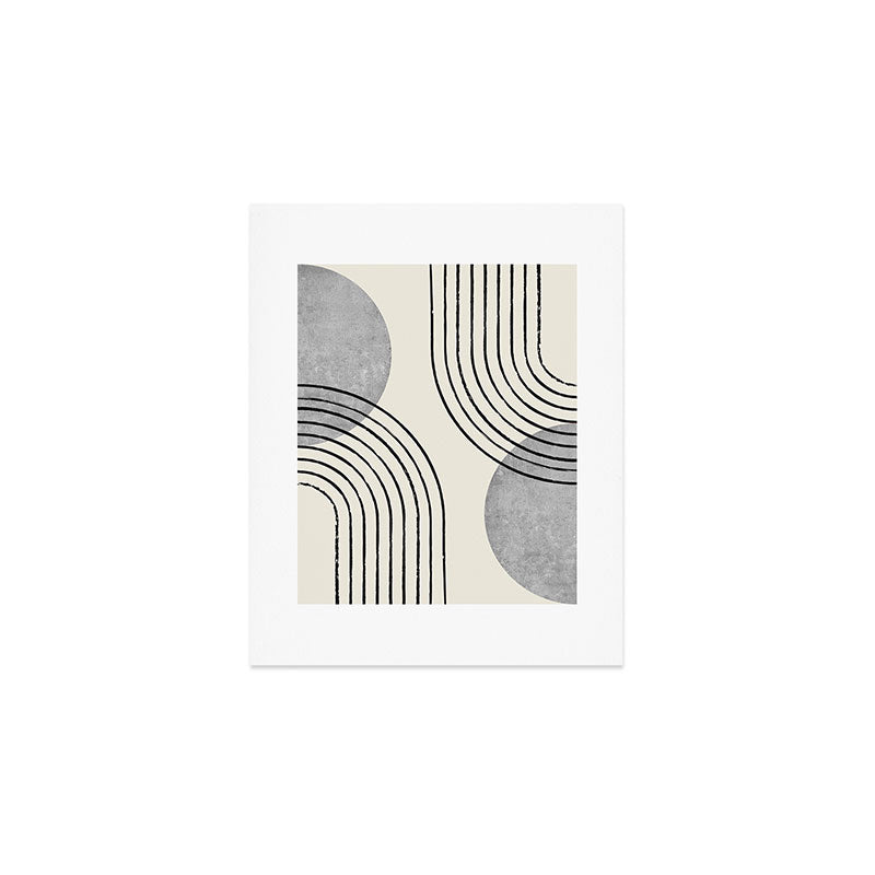 Sun Arch Double - Grey Art Print Gallery Image 1