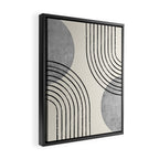 Sun Arch Double - Grey Framed Canvas Print Gallery Image 2