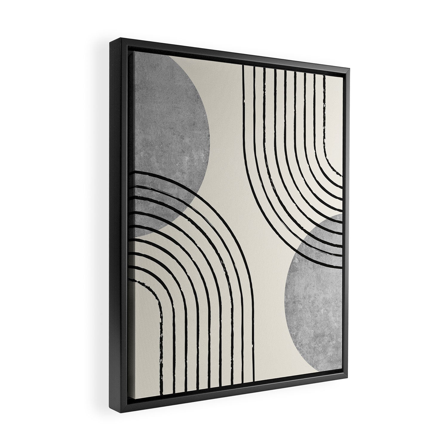 Sun Arch Double - Grey Framed Canvas Print Gallery Image 2