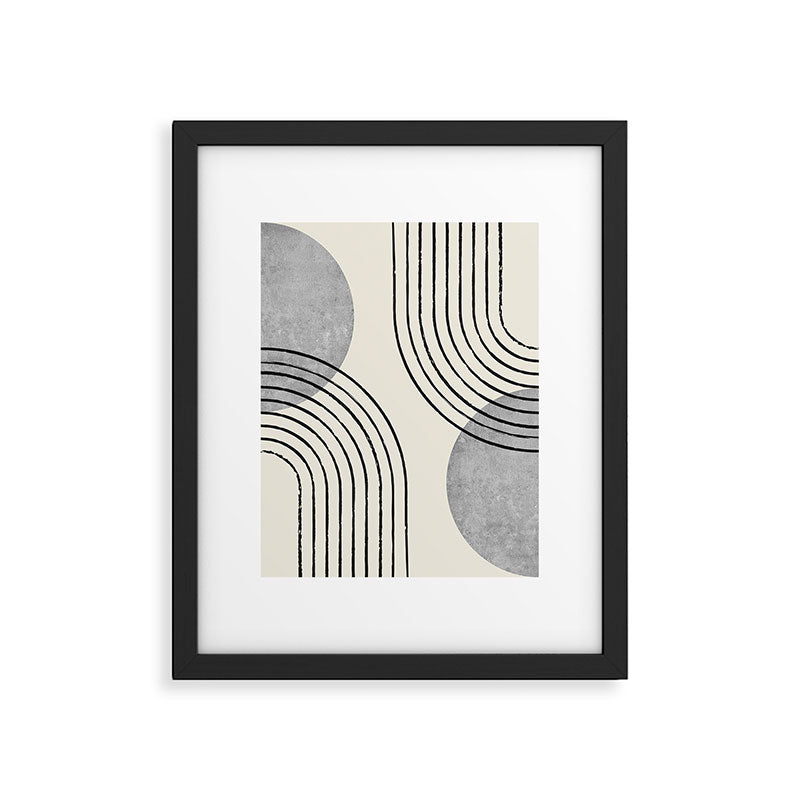 Sun Arch Double - Grey Framed Art Print Gallery Image 4