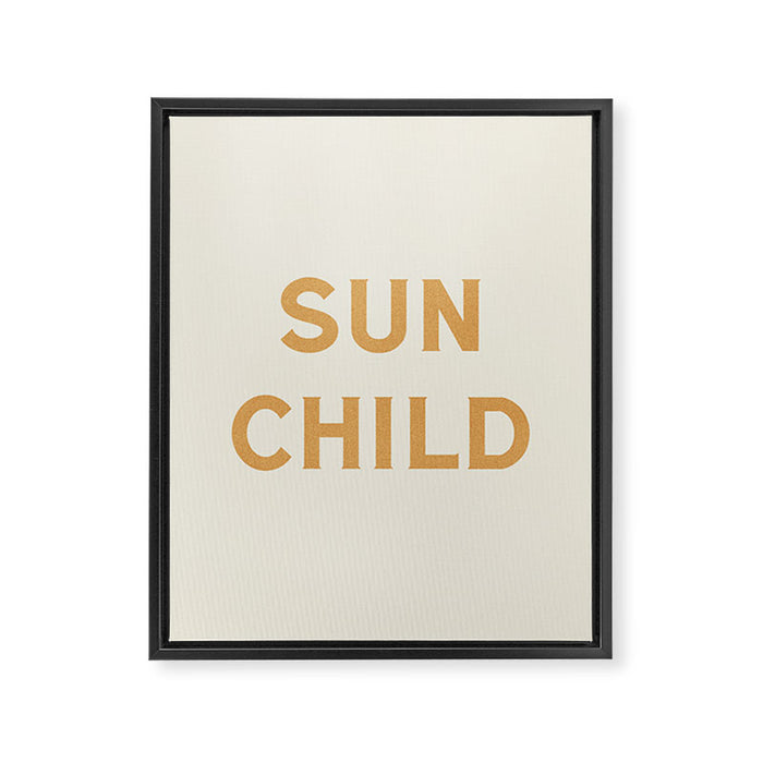 Sun child Framed Canvas Print Gallery Image 1
