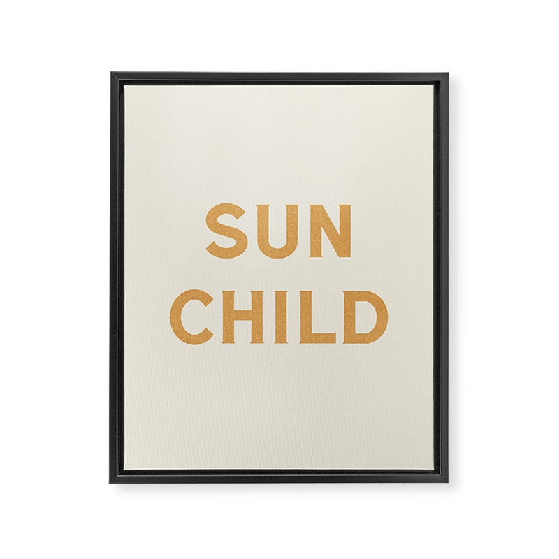 Sun child Framed Canvas Print Gallery Image 6