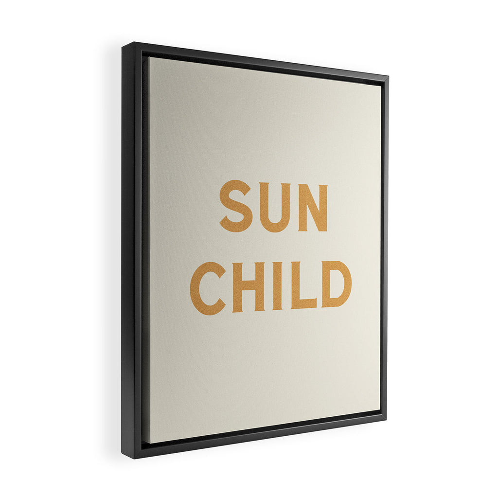 Sun child Framed Canvas Print Gallery Image 2