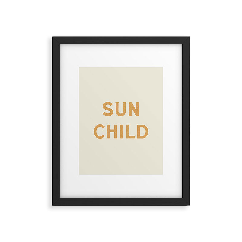 Sun child Framed Art Print Gallery Image 5