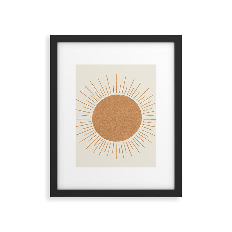 Sun Ray Mid-century Framed Art Print Gallery Image 4