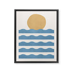Sun Wave - Abstract Painting Framed Canvas Print Gallery Image 8