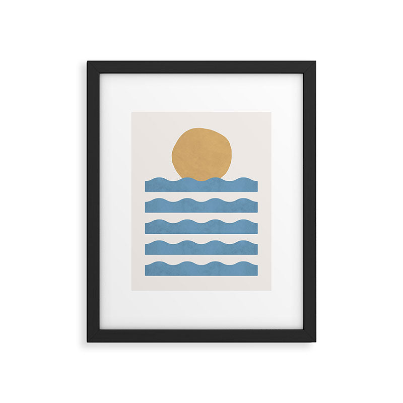 Sun Wave - Abstract Painting Framed Art Print Gallery Image 6