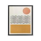 Sun Wave Beach - Abstract Framed Canvas Print Gallery Image 8