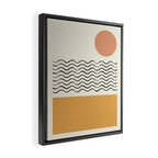 Sun Wave Beach - Abstract Framed Canvas Print Gallery Image 2
