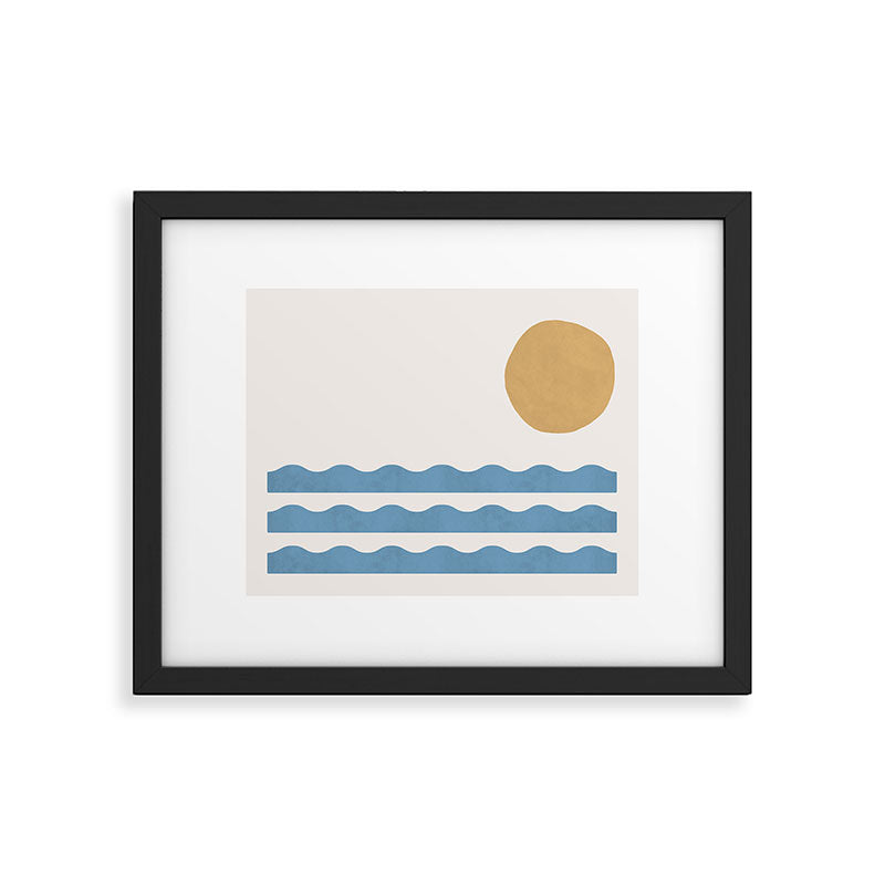 Sun Wave - Seascape Abstract  Framed Art Print Gallery Image 5