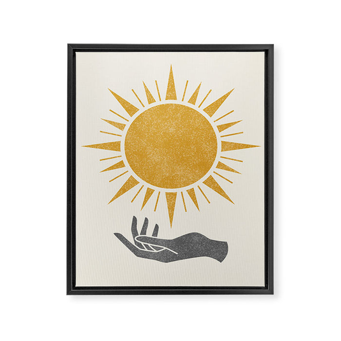 Sunburst Hand Framed Canvas Print Gallery Image 1