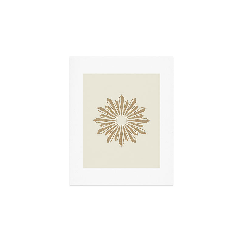 Sunburst Retro 2 - Gold Art Print Gallery Image 1