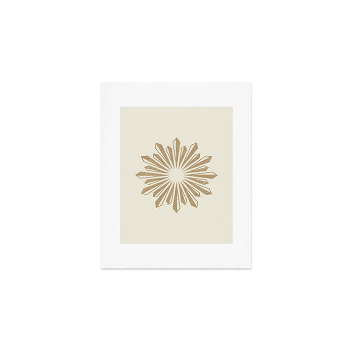 Sunburst Retro 2 - Gold Art Print Gallery Image 1