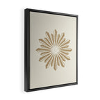 Sunburst Retro 2 - Gold Framed Canvas Print Gallery Image 2