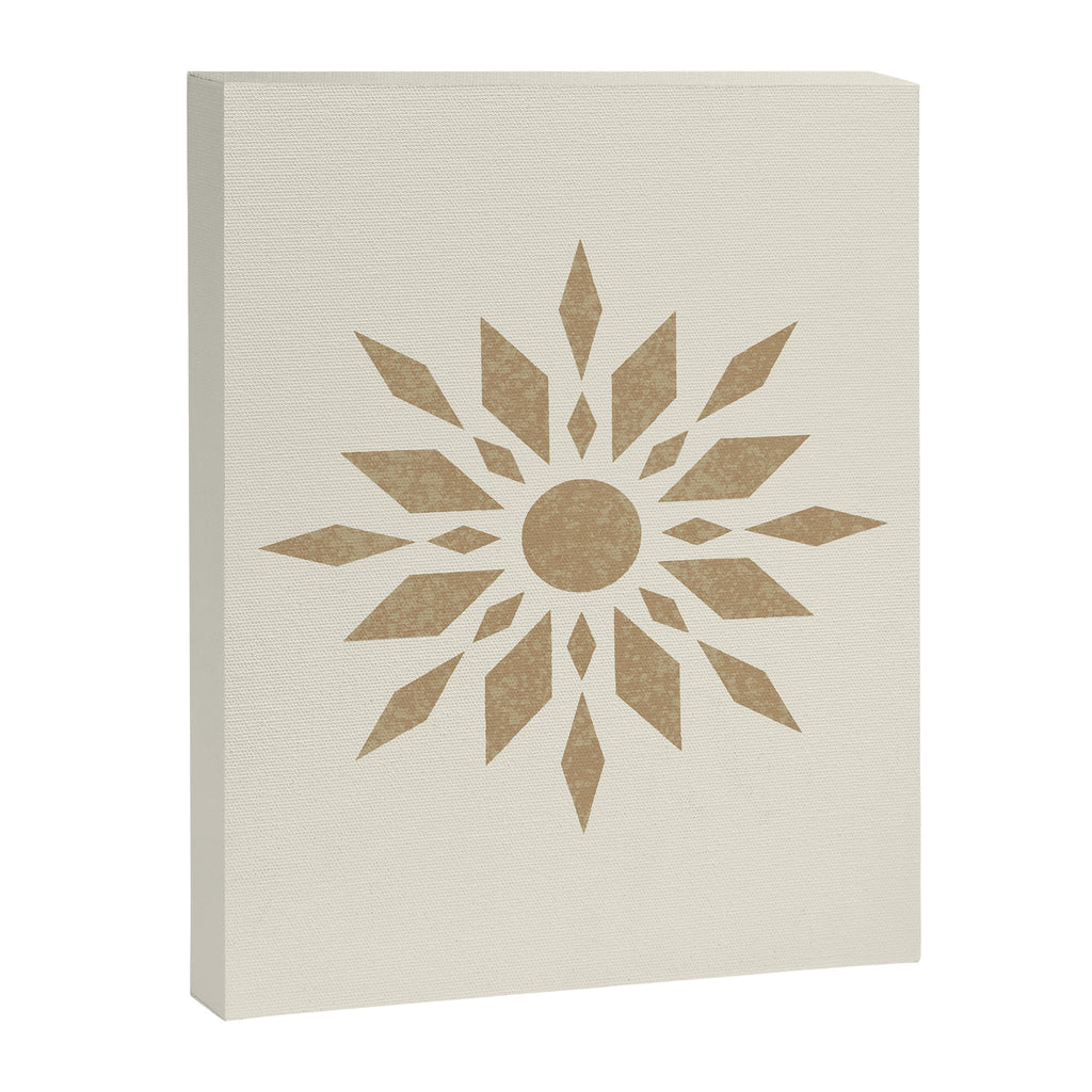 Sunburst Retro - Gold Canvas Print Gallery Image 6