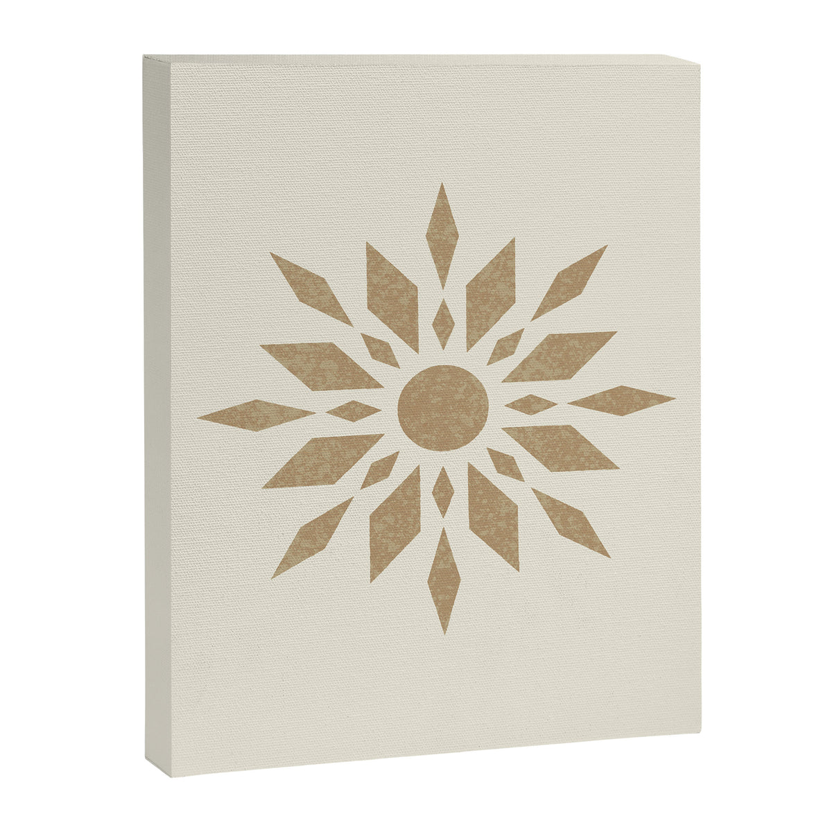 Sunburst Retro - Gold Canvas Print Gallery Image 6