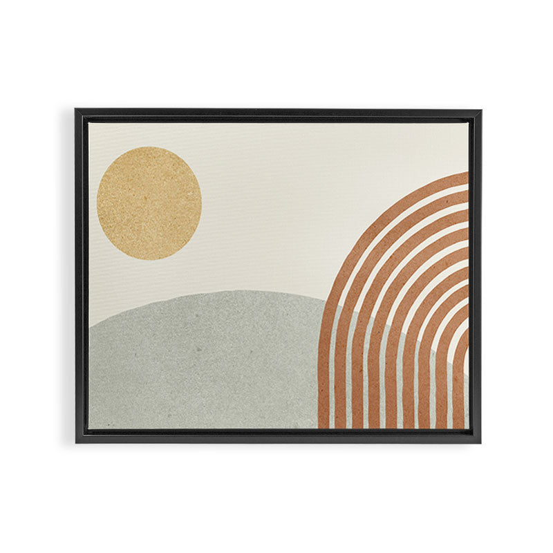 Sunny Hill - landscape Framed Canvas Print Gallery Image 12