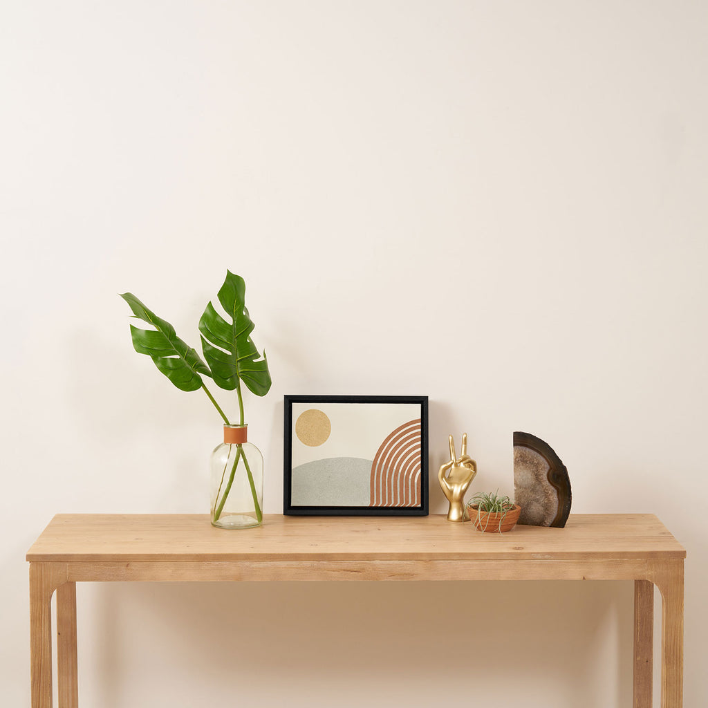 Sunny Hill - landscape Framed Canvas Print Gallery Image 4