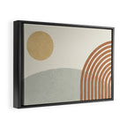 Sunny Hill - landscape Framed Canvas Print Gallery Image 2