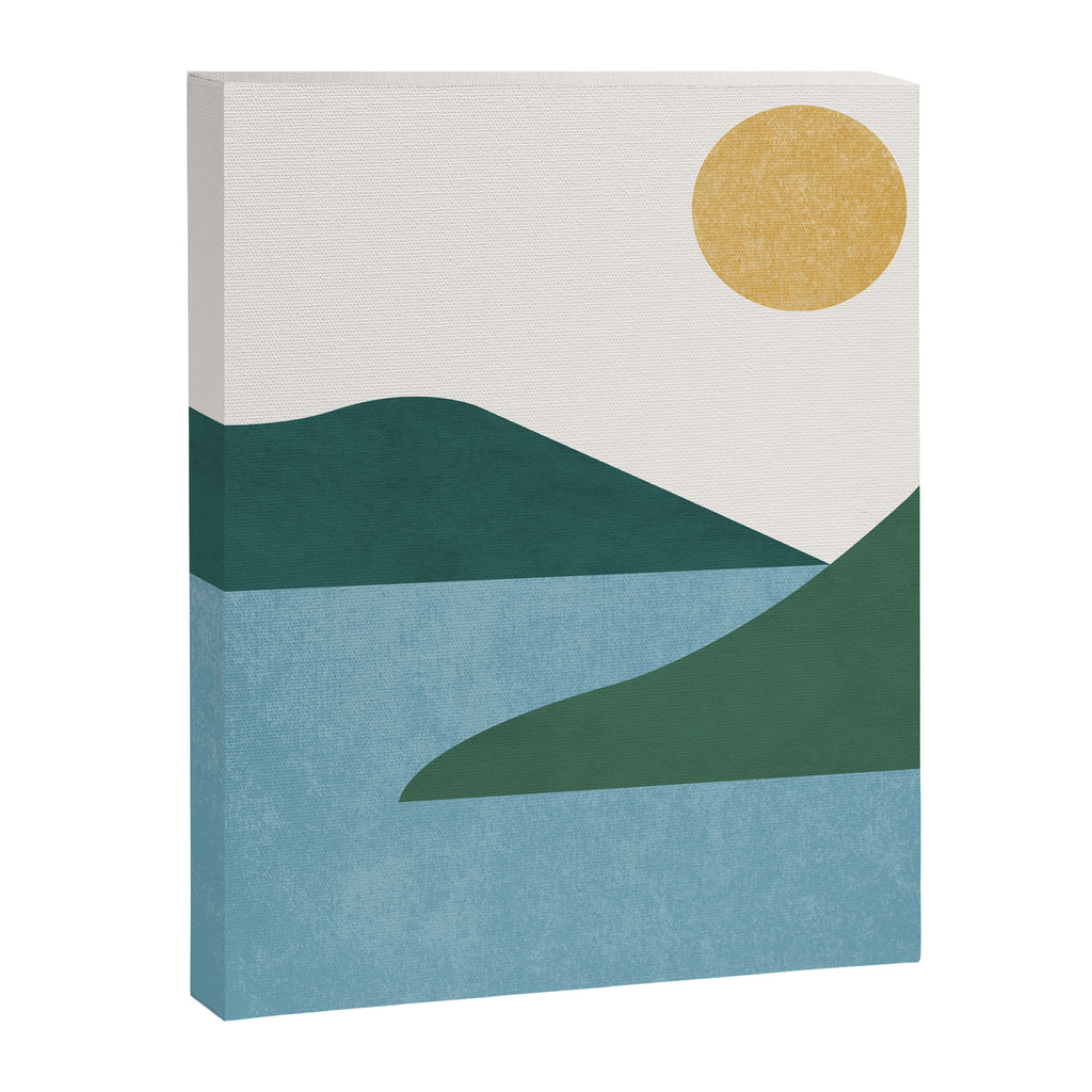 Sunny Lake - Abstract Landscape Canvas Print Gallery Image 6