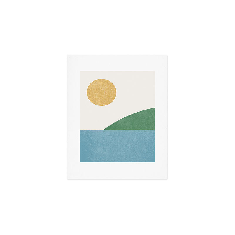Sunny Landscape Art Print Gallery Image 1