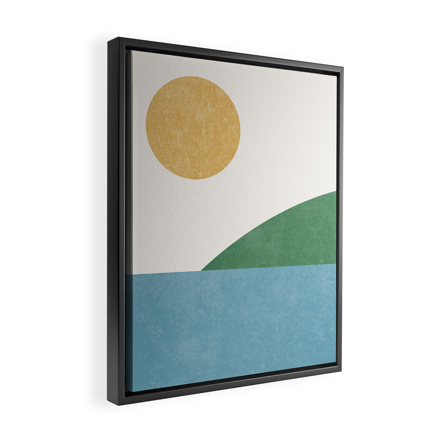 Sunny Landscape Framed Canvas Print Gallery Image 2