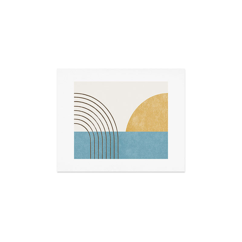 Sunny Ocean Horizon Art Print Gallery Image 1