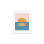 Sunrise Geometric - Midcentury Style Art Print Gallery Image 1