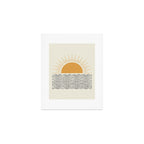 Sunrise Ocean -  Mid Century Modern Style Art Print Gallery Image 1