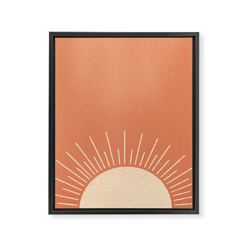 Sunrise pink Framed Canvas Print Gallery Image 8