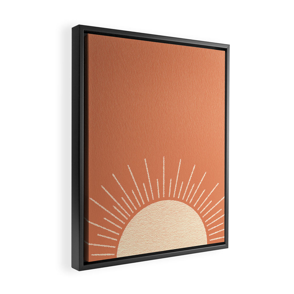 Sunrise pink Framed Canvas Print Gallery Image 2