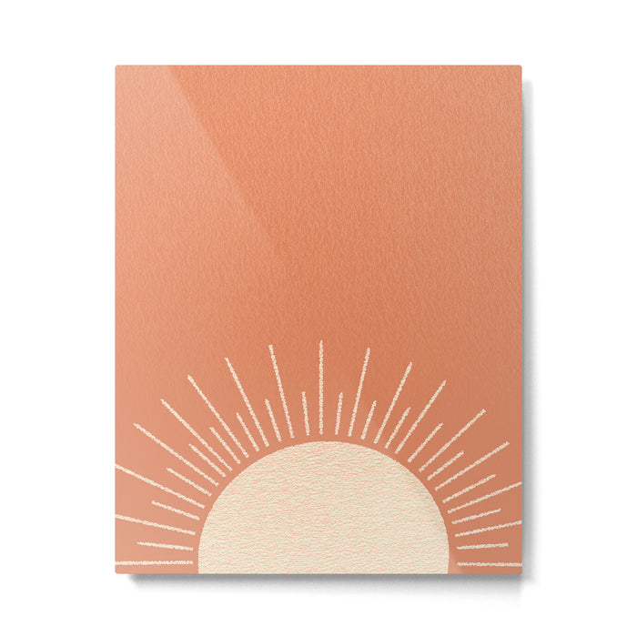Sunrise pink Metal Print Gallery Image 1