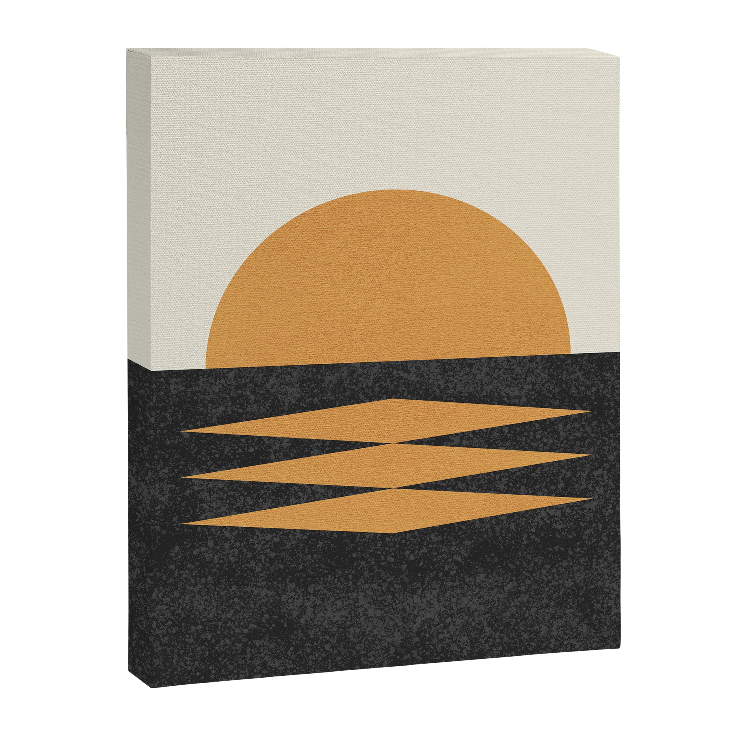 Sunset Geometric Midcentury style Canvas Print Gallery Image 8