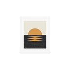 Sunset Geometric Midcentury style Art Print Gallery Image 1