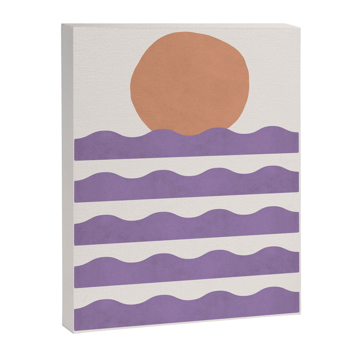 Sunset Wave - Abstract Painting Canvas Print Gallery Image 1