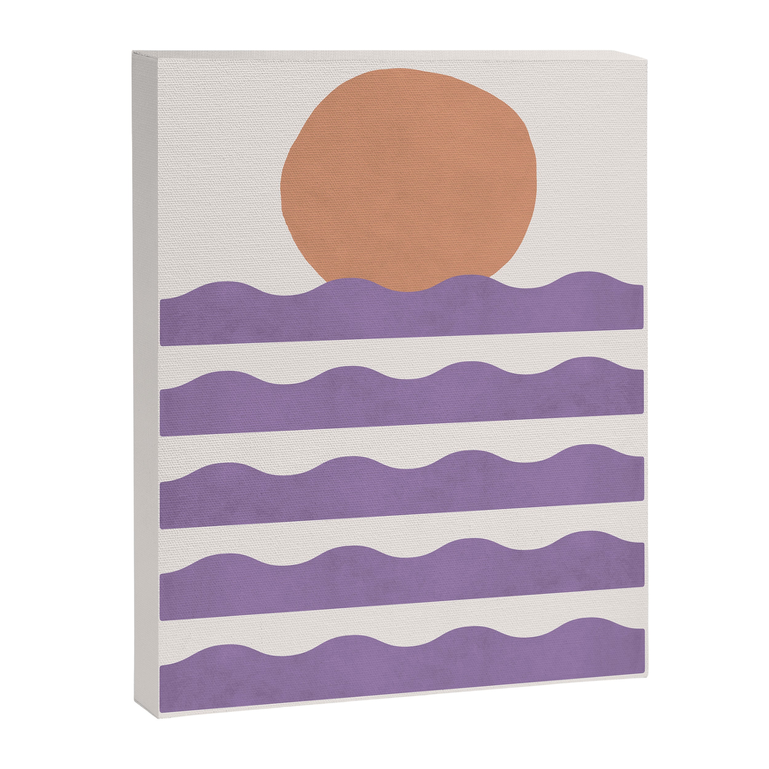 Sunset Wave - Abstract Painting Canvas Print Gallery Image 8