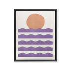 Sunset Wave - Abstract Painting Framed Canvas Print Gallery Image 8