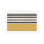 Texture - Black Stripes Gold Art Print Gallery Image 1