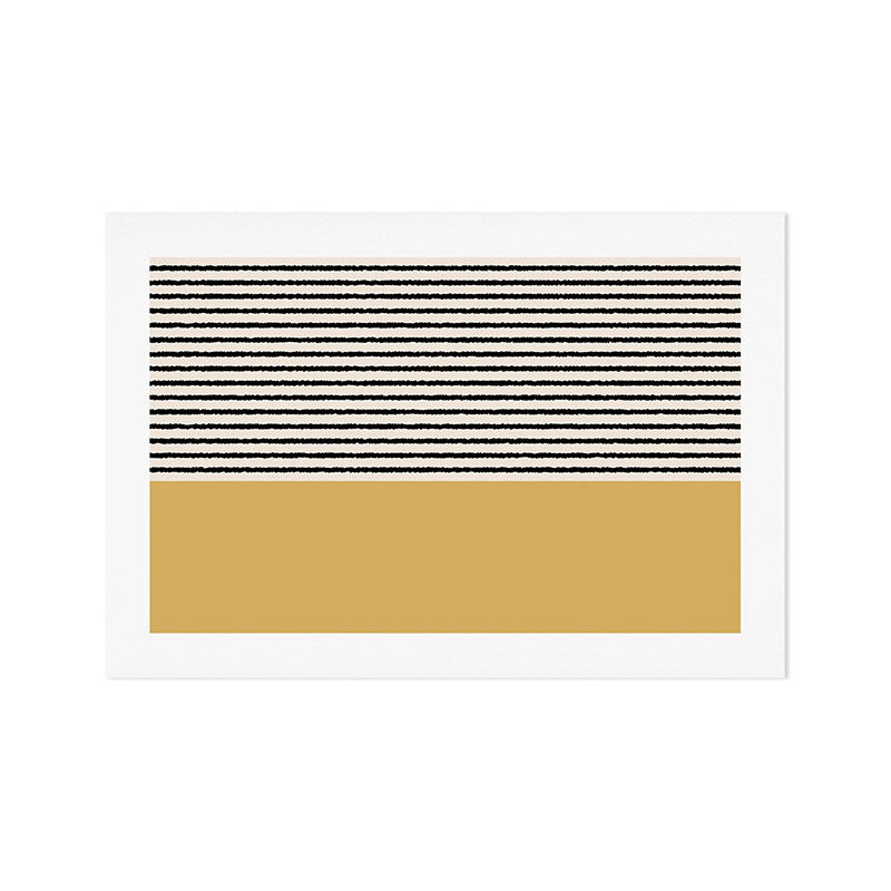 Texture - Black Stripes Gold Art Print Gallery Image 1