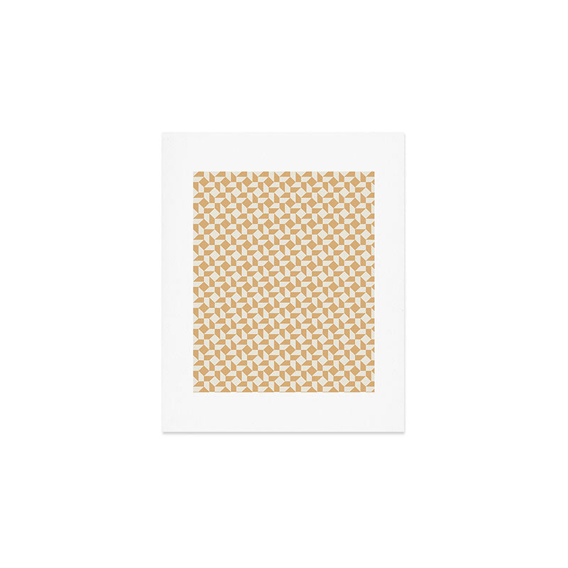 Tile Pattern 1 - Yellow Art Print Gallery Image 1