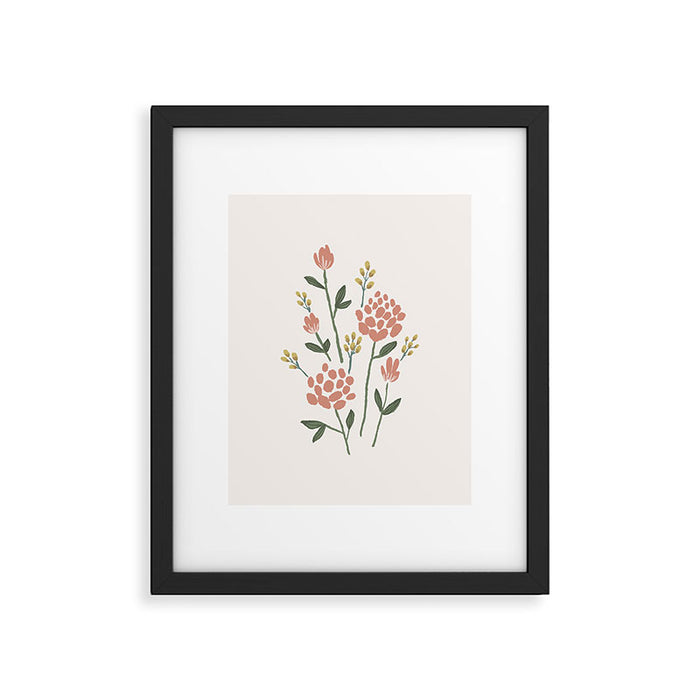 Wildflowers - Blush Framed Art Print Gallery Image 1
