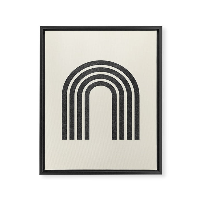 Woodblock arch Framed Canvas Print Gallery Image 1